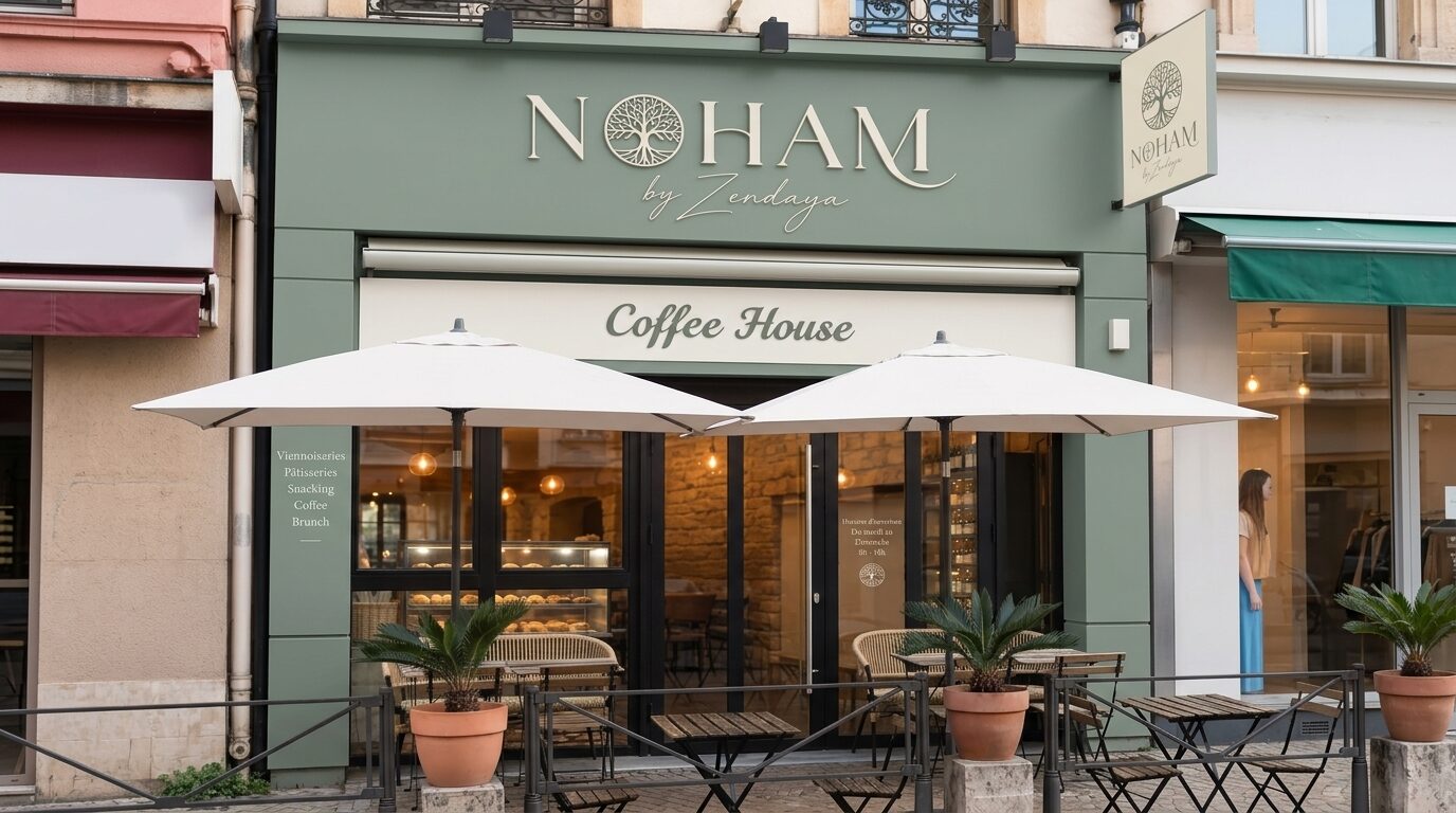 Devanture Maison Noham, Coffee House Lyon